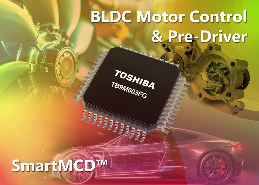 Toshiba bringt BLDC Motorcontroller mit integriertem Mikrocontroller und Gate-Treibern für optimierte Motorsteuerungen auf den Markt